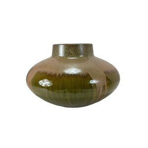 Drip Glazed Pottery Art Vase Home Decor Vintage